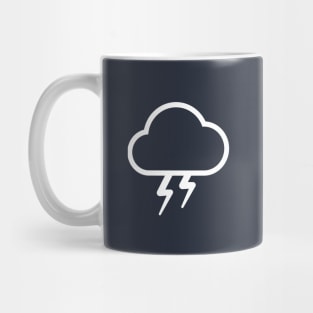 Minimal thunder cloud weather Mug